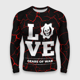 Мужской рашгард 3D с принтом Gears of War Love Классика в Белгороде,  |  | gears | gears of war | logo | love | war | вар | гирс | игра | игры | лого | логотип | мрамор | символ | трещины