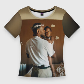 Женская футболка 3D Slim с принтом Kendrick Lamar, Mr. Morale  The Big Steppers в Белгороде,  |  | album | kendric | kendrick | kendrik | lamar | mr. morale | the big steppers | альбом | кендрик | ламар | новый