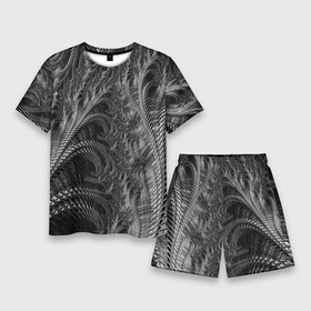 Мужской костюм с шортами 3D с принтом Абстрактный фрактальный паттерн  Abstract Fractal pattern в Белгороде,  |  | abstraction | fashion | fractal | pattern | texture | абстракция | мода | паттерн | текстура | фрактал