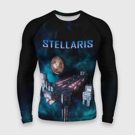 Мужской рашгард 3D с принтом Stellaris космический корабль в Белгороде,  |  | stellaris | stellaris game | игра stellaris | игра стелларис | стеларис | стелларис