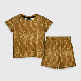 Детский костюм с шортами 3D с принтом Египетский пшеничный узор в Белгороде,  |  | абстрактный | геометрический | египет | египетская тема | желтый | золотой | коричневый | паттерн | природный | пшеница | пшеничный узор | символ | теплый | узор | яркий