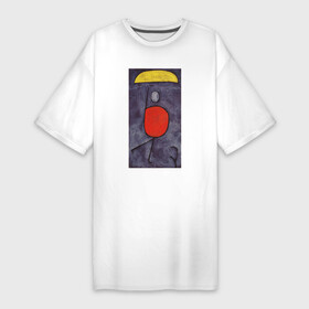Платье-футболка хлопок с принтом With Umbrella (Жёлтый зонт) в Белгороде,  |  | абстракция | винтаж | геометрия | зонт | картина | классика | красный | минимализм | пейзаж | портрет | синий | треугольник | экспрессионизм