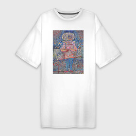 Платье-футболка хлопок с принтом Boy in Fancy Dress (Забавный костюм  абстракция) в Белгороде,  |  | абстракция | винтаж | геометрия | картина | классика | красный | лицо | минимализм | пейзаж | портрет | синий | треугольник | экспрессионизм