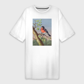 Платье-футболка хлопок с принтом Goudvink (Снегирь) в Белгороде,  |  | абстракция | винтаж | геометрия | животные | картина | классика | красный | кубизм | портрет | природа | птицы | синий | снегирь | фауна | экспрессионизм