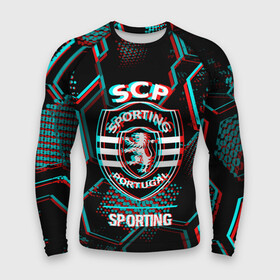 Мужской рашгард 3D с принтом Sporting FC в стиле Glitch на темном фоне в Белгороде,  |  | club | fc | football | glitch | logo | paint | sporting | брызги | глитч | клуб | краска | лого | мяч | символ | спорт | спортинг | футбол | футболист | футболисты | футбольный