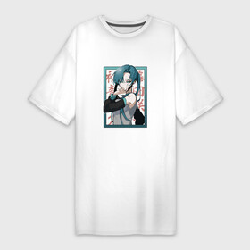 Платье-футболка хлопок с принтом Hatsune Miku Drain в Белгороде,  |  | anime | art | drain | hatsune | hatsune miku | miku | аниме | арт | девушка | дрейн | мику | мику хатсуне | мультипликация | рисунок | стиль | хатсуне | хатсуне мику | япония