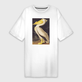 Платье-футболка хлопок с принтом American White Pelican (Пеликан) в Белгороде,  |  | абстракция | винтаж | геометрия | животные | картина | классика | красный | кубизм | пеликан | природа | птицы | фауна | экспрессионизм