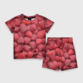 Детский костюм с шортами 3D с принтом Малина  ягоды в Белгороде,  |  | Тематика изображения на принте: еда | лесные ягоды | малина | малина текстура | малиновые | малиновый | фрукты и ягоды | ягода | ягода малина | ягоды