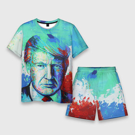 Мужской костюм с шортами 3D с принтом Дональд Трамп арт в Белгороде,  |  | Тематика изображения на принте: america | donald trump | usa | америка | дональд | дональд трамп | сша | трамп