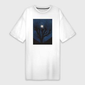 Платье-футболка хлопок с принтом Moon Light (Луна) в Белгороде,  |  | абстракция | винтаж | дерево | картина | классика | луна | минимализм | ночь | паттерн | природа | цветы | экспрессионизм
