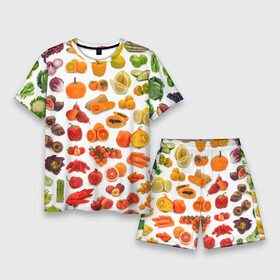 Мужской костюм с шортами 3D с принтом VEGETABLE FRUIT ABUNDANCE в Белгороде,  |  | Тематика изображения на принте: арбуз | банан | виноград | гранат | груша | дыня | капуста | клубника | кукуруза | лимон | лук | морковь | овощи | огурец | перец | помидор | фрукты | яблоки