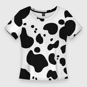 Женская футболка 3D Slim с принтом Пятна Далматина в Белгороде,  |  | 101 далматинец | далматин | далматинец | пятна далматинца | собаки