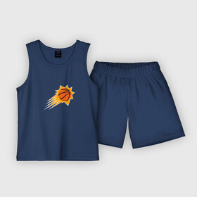 Детская пижама с шортами хлопок с принтом Финикс Санз NBA в Белгороде,  |  | Тематика изображения на принте: nba | phoenix suns | баскетбол | нба | финикс санз