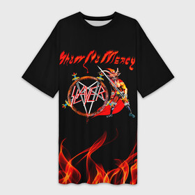 Платье-футболка 3D с принтом Show No Mercy  Slayer в Белгороде,  |  | slayer | группа | гэри холт | керри кинг | метал | музыка | пентаграмма | песни | пол бостаф | рок | слаер | слайер | слеар | слеер | слейр | слеяр | том арайа | трэш | тяжелый | хеви