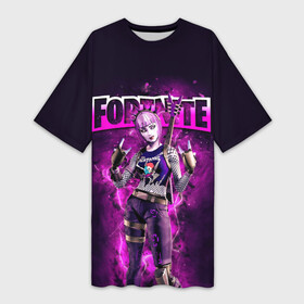 Платье-футболка 3D с принтом Fortnite  Dark Power Chord  Video game в Белгороде,  |  | character | dark power chord | eyes | face | fortnait | gesture | girl | guitar | hero | hype | гитара | глаза | девушка | жест | лицо | фортнайт | хайп