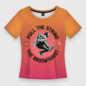 Женская футболка 3D Slim с принтом ROCK STYLE Клининг в Белгороде,  |  | cleaning | rock | домохозяйка | исполнитель | метла | рок | рокер | уборщик | уборщица | чистота | швабра
