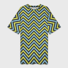 Платье-футболка 3D с принтом Ретро Зигзаг в Белгороде,  |  | pattern | retro | zig zag | zigzag | зиг заг | зигзаг | ретро | узор