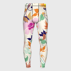 Мужские тайтсы 3D с принтом Summer floral pattern в Белгороде,  |  | flowers | leaf | pattern | summer | лето | лист | узор | цветок