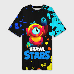 Платье-футболка 3D с принтом Отис Otis Brawl Stars в Белгороде,  |  | brawl stars | faraotis | otis | otis brawl stars | бравл старс | отис | отис бравл старс | фараотис