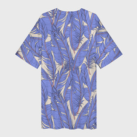 Платье-футболка 3D с принтом Фиолетовые Перья Птиц в Белгороде,  |  | birds | feathers | nature | purple | перья | природа | птицы | фиолетовый