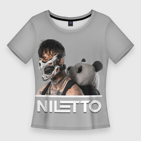 Женская футболка 3D Slim с принтом Нилетто  Криолит в Белгороде,  |  | niletto | альбом | данил прытков | криолит | музыка | нилетто | певец