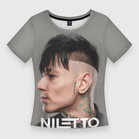 Женская футболка 3D Slim с принтом NILETTO в профиль в Белгороде,  |  | niletto | данил прытков | музыка | нилетто | певец | поп