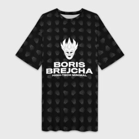 Платье-футболка 3D с принтом Boris Brejcha High Tech Minimal в Белгороде,  |  | boris brecha | boris brejcha | brecha | brejcha | dj | борис брежша | борис брейча | борис брейша | борис бреча | брежча | брейча | брейша | бреча | музыка | техно