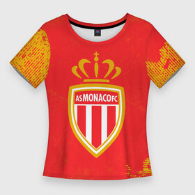 Женская футболка 3D Slim с принтом monaco  монако в Белгороде,  |  | club | football | logo | monaco | paint | брызги | клуб | краска | лого | монако | мяч | символ | спорт | форма | футбол | футболист | футболисты | футбольный