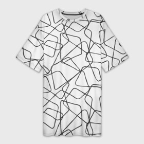 Платье-футболка 3D с принтом Трапеции На Белом Фоне в Белгороде,  |  | abstraction | figure | geometry | isometric | pattern | shape | trapezoid | абстракция | геометрия | изометрический | трапеция | узор | фигура | форма