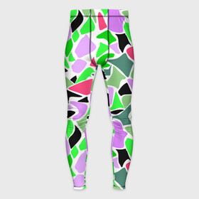 Мужские тайтсы 3D с принтом Abstract pattern green pink spots в Белгороде,  |  | abstract pattern | pattern | spots | абстрактный узор | зеленый | пятна | розовый