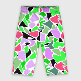 Велосипедки 3D с принтом Abstract pattern green pink spots в Белгороде,  |  | abstract pattern | pattern | spots | абстрактный узор | зеленый | пятна | розовый