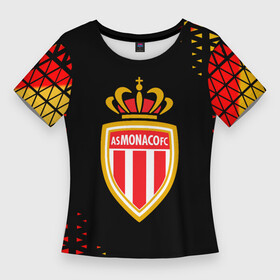 Женская футболка 3D Slim с принтом monaco  абстракция в Белгороде,  |  | club | football | logo | monaco | клуб | лого | монако | мяч | символ | спорт | футбол | футболист | футболисты | футбольный