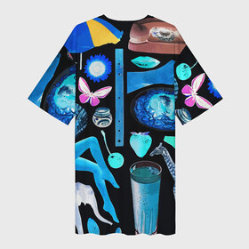 Платье-футболка 3D с принтом Underground pattern  Fashion 2099 в Белгороде,  |  | butterfly | cherry | diamond | elephant | eye | fashion | flower | giraffe | lips | pattern | shell | underground | бабочка | бриллиант | вишня | глаз | жираф | мода | ракушка | слон | узор | цветок