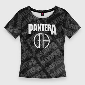 Женская футболка 3D Slim с принтом пантера  pantera в Белгороде,  |  | covid 19 | pantera | vulgar display of power | альбом | группа | метал | металика | металл | пантера | рок | тяжелый | хэви