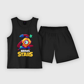 Детская пижама с шортами хлопок с принтом Brawl Stars Otis Отис в Белгороде,  |  | brawl stars | faraotis | otis | otis brawl stars | бравл старс | отис | отис бравл старс | фараотис