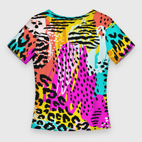 Женская футболка 3D Slim с принтом LEOPARD TEXTURE в Белгороде,  |  | abstract | beautiful | bright | floral | graphics | green | pattern | pink | purple | rainbow | stripes | stunning | watercolor | white | абстракция | акварель | белый | графика | зеленый | красивый | полосы | потрясающий | радуга | розовый | узор | фиоле