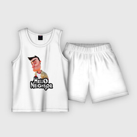 Детская пижама с шортами хлопок с принтом Hello Neighbor  Привет сосед Ник Рот в Белгороде,  |  | hello neighbor | видеоигра | игра | ник рот | привет сосед | сосед | теодор питерсон
