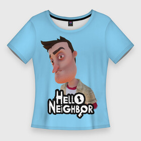 Женская футболка 3D Slim с принтом Привет сосед: Ник Рот в Белгороде,  |  | hello neighbor | видеоигра | игра | ник рот | привет сосед | сосед | теодор питерсон