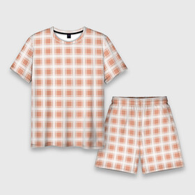 Мужской костюм с шортами 3D с принтом Light beige plaid fashionable checkered pattern в Белгороде,  |  | beige | checkered pattern | light beige | plaid | бежевая клетка | в клетку | клетчатый узор | шотландка