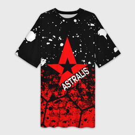 Платье-футболка 3D с принтом ASTRALIS  cs go в Белгороде,  |  | action | astralis | awp | counter strike | cs go | cs go global offensive | cybersport | faze clan | game | gamer | hyper beast | shooter | skin | team liquid | киберспорт | оружие | скины