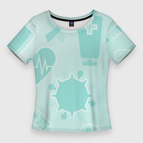 Женская футболка 3D Slim с принтом медицинские профессии в Белгороде,  |  | врач | врачебный | день медика | змея и чаша | знак медика | знак медицины | лечебный | медик | медицина | медсестра | студент медик | я врач