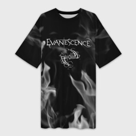 Платье-футболка 3D с принтом Evanescence  пламя в Белгороде,  |  | evanescence | punk | rock | альтернативный хип хоп | группа | инди поп | музыка | музыкальное произведение | ноты | панк | регги | рок | синти поп