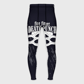 Мужские тайтсы 3D с принтом Five Finger Death Punch  кастет в Белгороде,  |  | 5fdp | 5фдп | ffdp | five finger death punch | metal | music | skeleton | sounds | метал | музыка | рок | череп