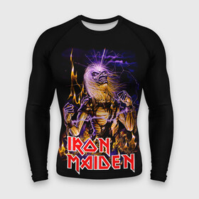 Мужской рашгард 3D с принтом Iron Maiden  рок 80 х в Белгороде,  |  | iron maiden | железная дева | металл | рок | хеви металл
