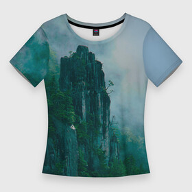 Женская футболка 3D Slim с принтом горы  скалы в Белгороде,  |  | abstract | pattern | texture | абстракция | горный мир | горы | краски | пятна красок | скалы | туризм | эффект красок