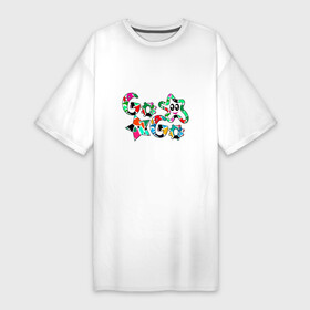 Платье-футболка хлопок с принтом Go Go Аппликация разноцветные буквы в Белгороде,  |  | go go | гоу гоу | детский | модный | разноцветные буквы | спортивные танцы