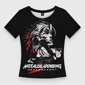 Женская футболка 3D Slim с принтом Metal Gear Rising  game hero в Белгороде,  |  | metal gear | metal gear rising | mgr | mgr revengeance | revengeance | мгр | метал гир райзинг | метал гир райзинг ревендженс | метал гир ризинг