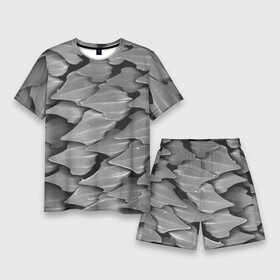 Мужской костюм с шортами 3D с принтом Кожа акулы  броня в Белгороде,  |  | armor | pattern | shark | skin | texture | акула | броня | кожа | паттерн | текстура