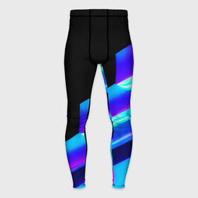 Мужские тайтсы 3D с принтом Яркие неоновые линии в Белгороде,  |  | black | blue | bright | dark | lines | multicoloured | neon | pink | purple | straight | stripe | synthwave | линии | неон | полосы | прямые | разноцветные | розовый | синий | темный | фиолетовый | черный | яркие