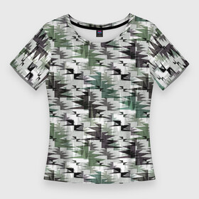 Женская футболка 3D Slim с принтом Абстрактный камуфляжный светлый в Белгороде,  |  | abstract | camouflage | geometric | gray | green | khaki | light | military | protective | swamp | zigzag | абстрактный | болотный | военный | геометрический | защитный | зеленый | зигзаг | камуфляжный | маскировочный | светлый | серый | хаки